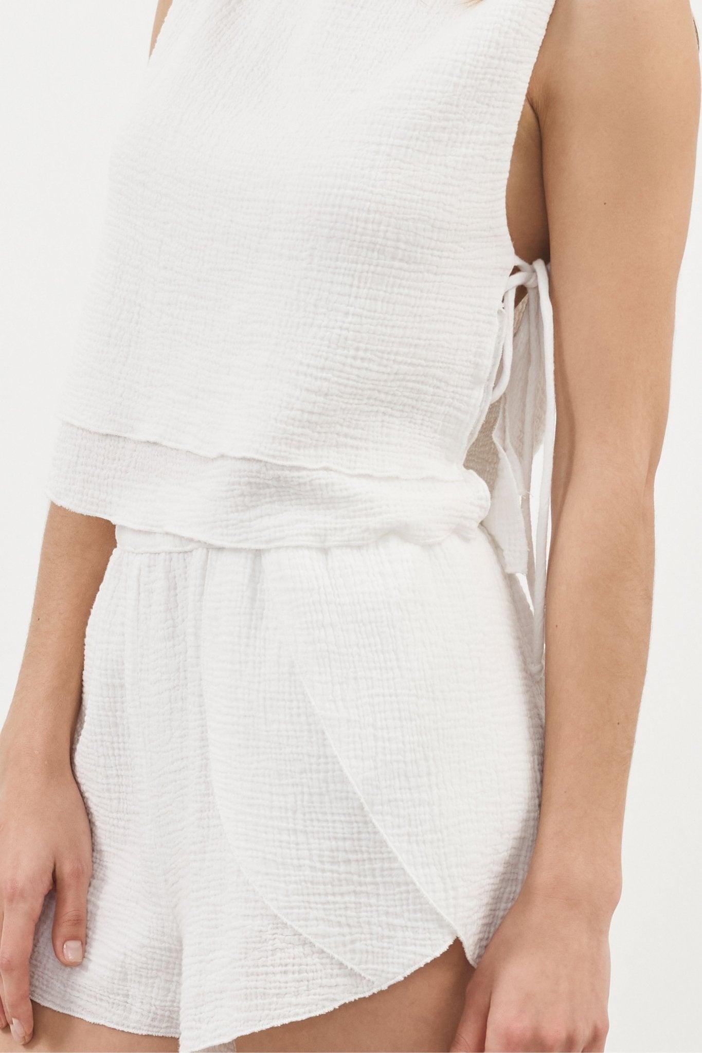 Mia Short - Stylish and comfortable shorts made from 100% Turkish double layered gauze cotton.