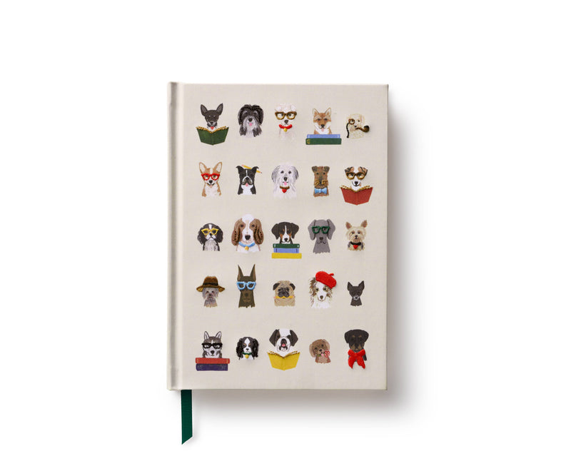 Dogs Embroidered Journal