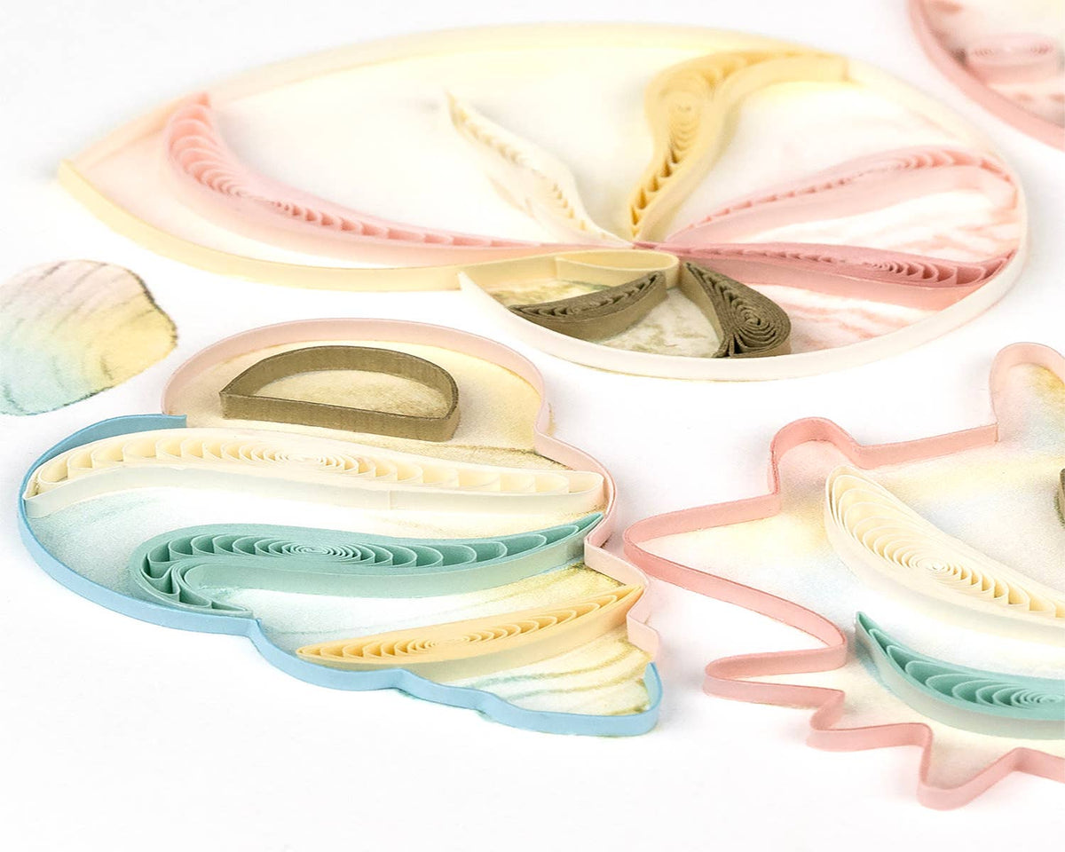 Quilled Seashell Heart Card
