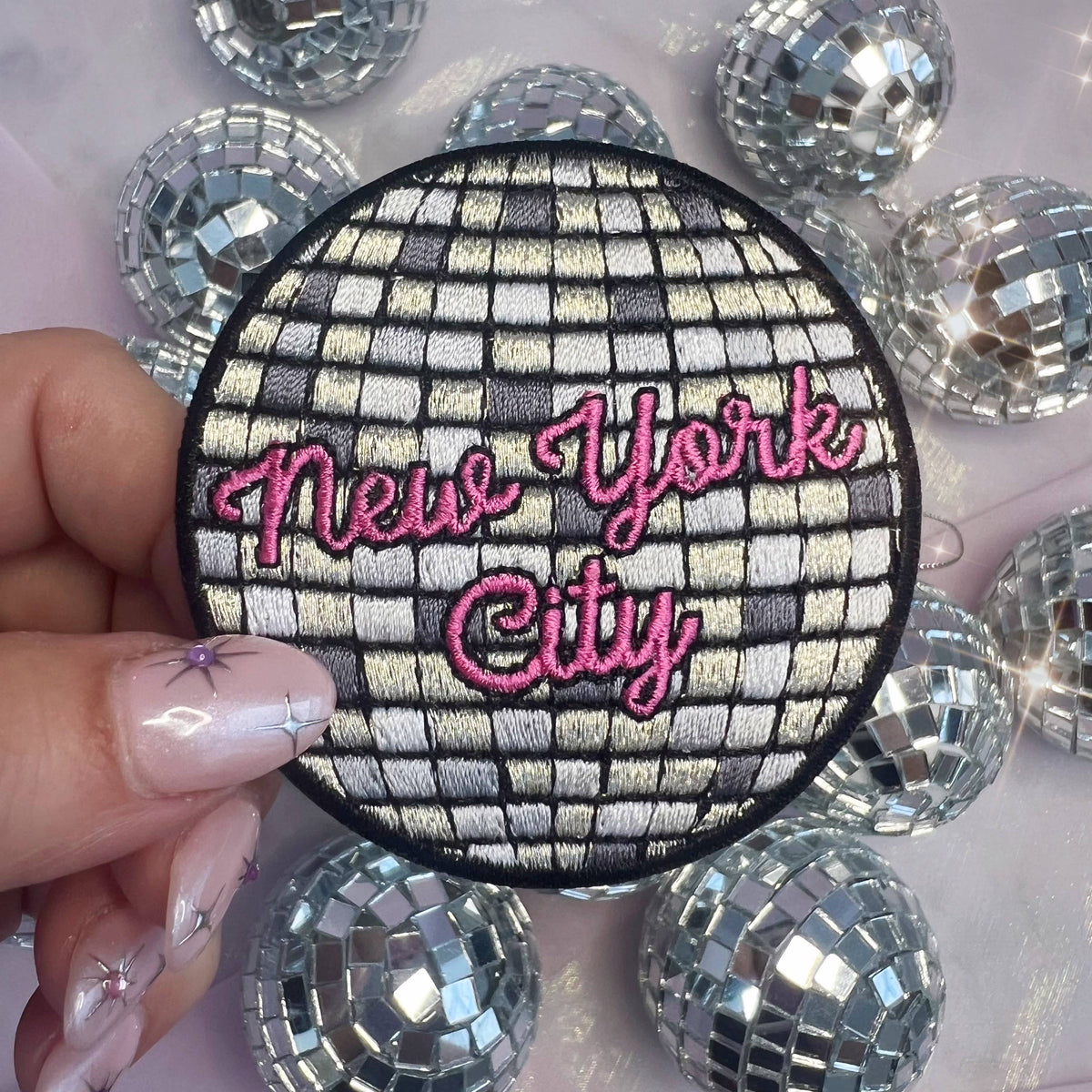 Disco Ball New York City Patch