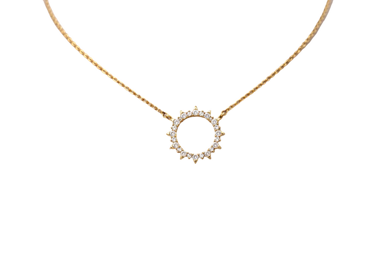 Starlit Circle Necklace