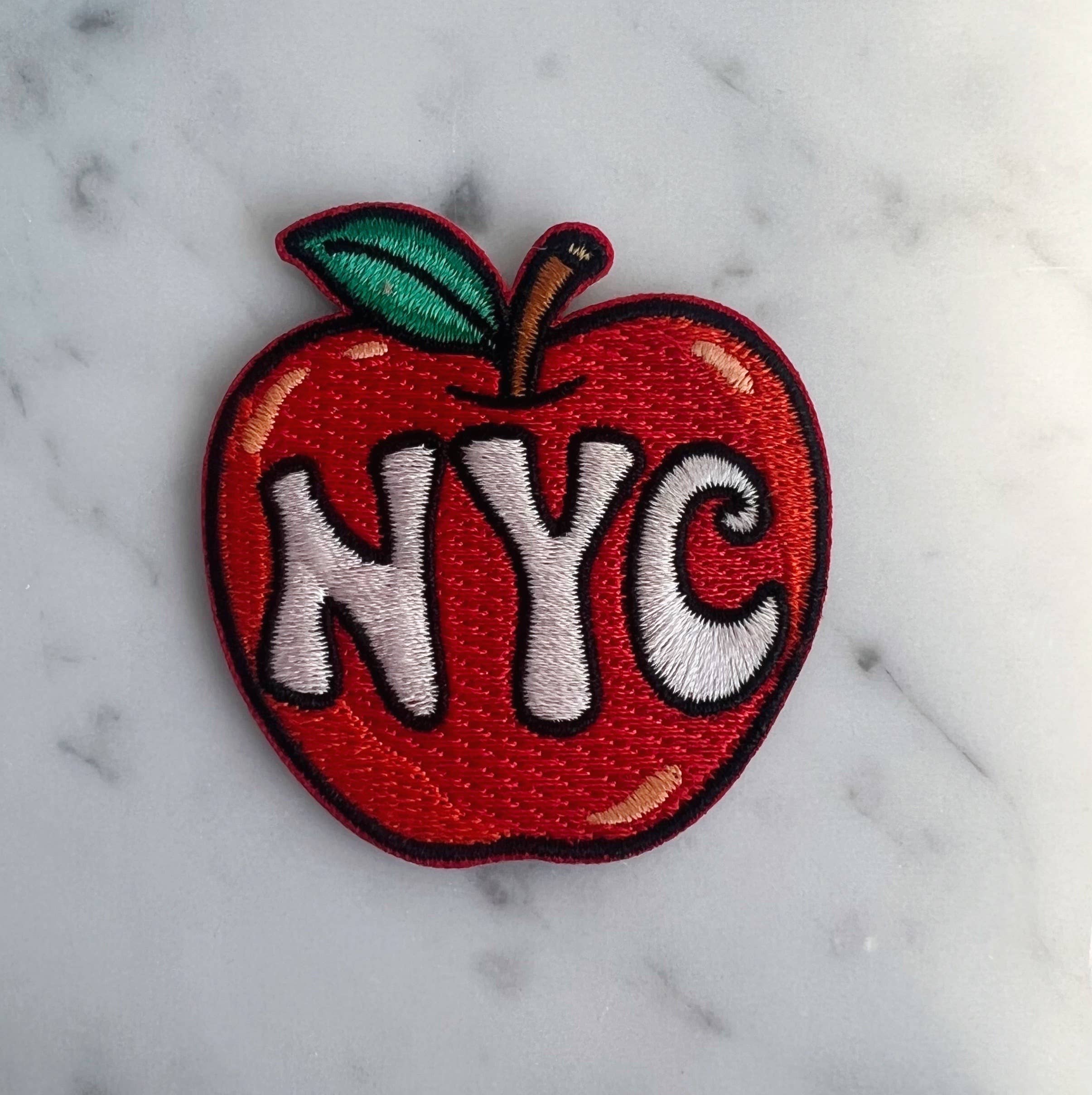 NYC Big Apple Patch featuring a vibrant design of the iconic Big Apple.