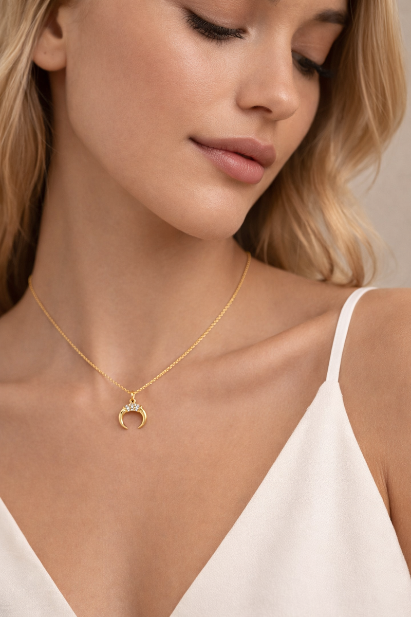 Lustrous Lunar Necklace