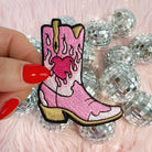 Burning Love Cowgirl Boot Patch