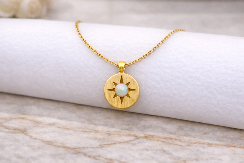 Compass Medallion Necklace