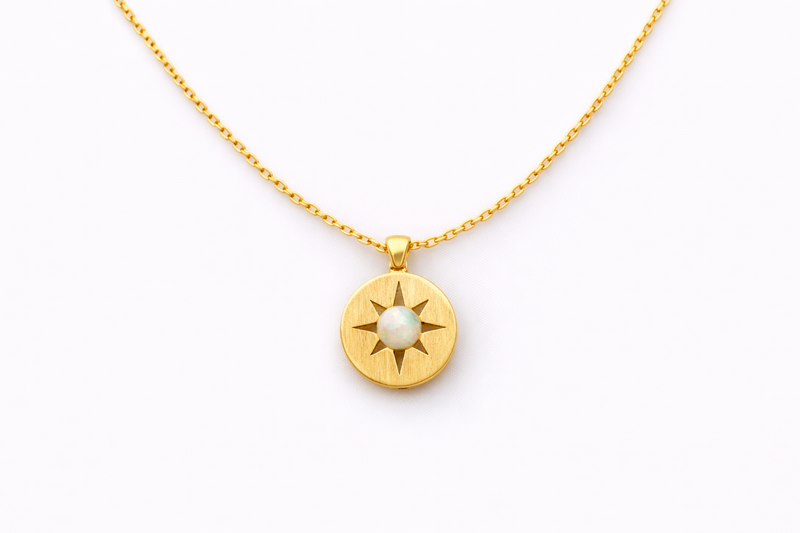 Compass Medallion Necklace