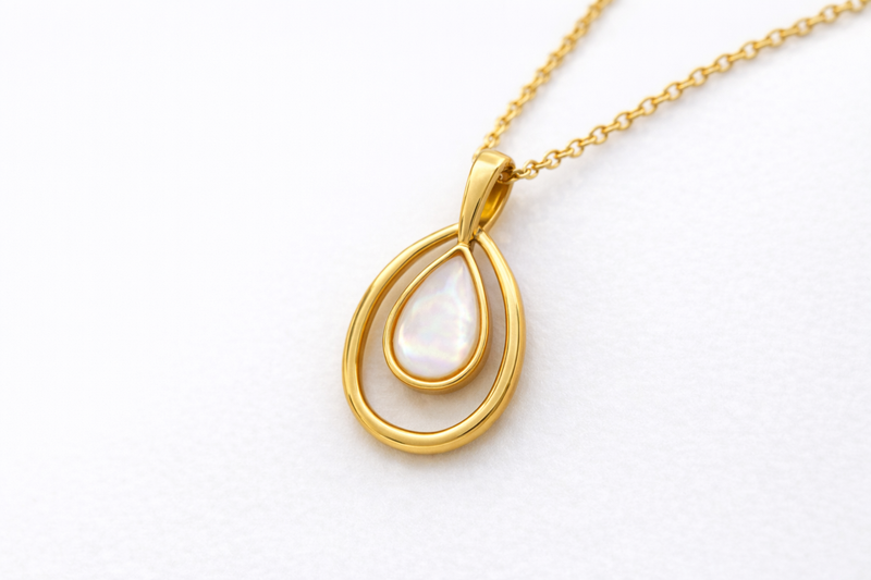 Luna Drop Pendant Necklace
