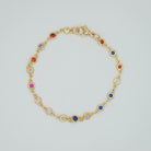 Azalea Bracelet: Adorned with vibrant and colorful stones, epitome of playful elegance.
