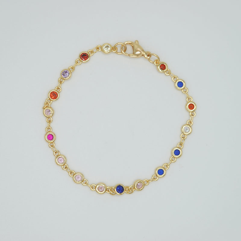 Azalea Bracelet: Adorned with vibrant and colorful stones, epitome of playful elegance.