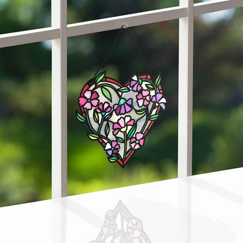 Love Grows Heart Suncatcher Card