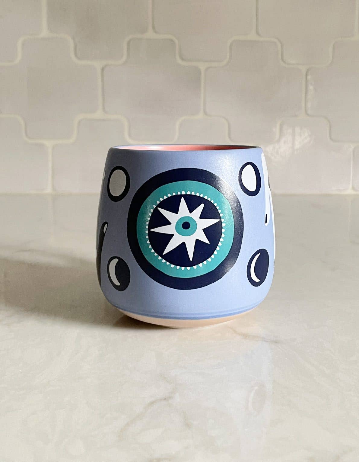 FORMA Ceramic Hamsa Mug - A blend of spirituality and artistry for uplifting coffee moments.