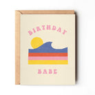 Birthday Babe Card - Colorful and celebratory birthday card design.