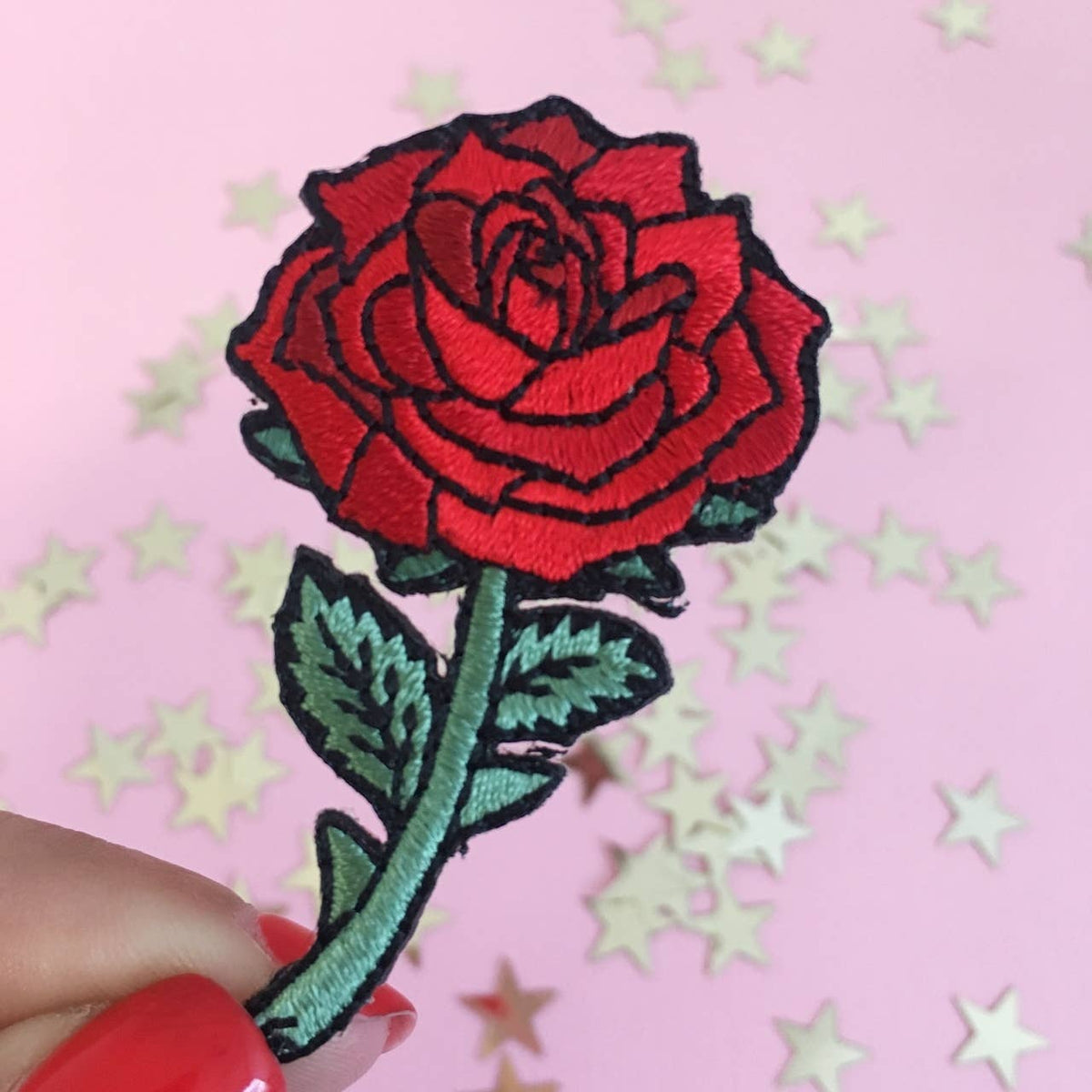 Red Rose Patch