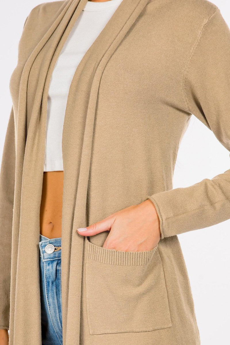 Isabel Cardigan showcasing its luxurious fabric blend and stylish design, a perfect layering piece for any outfit.