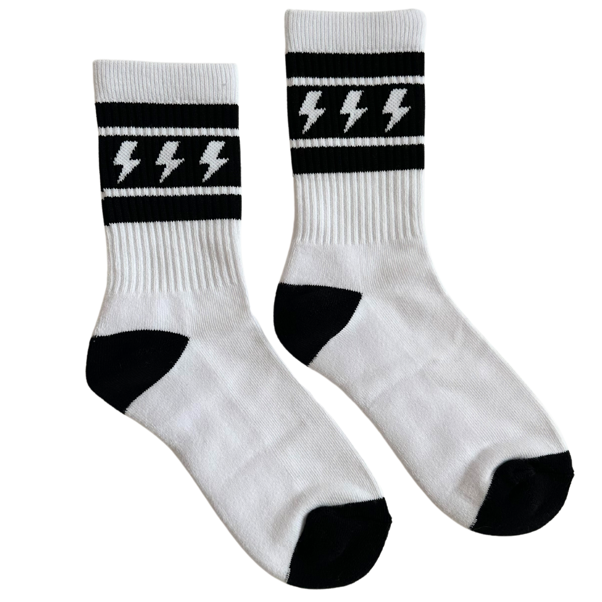 Lightning Bolt Crew Socks
