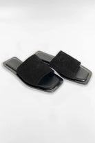 Lenny Sandals displayed in both suede and leather options, showcasing their luxurious materials and classic design.