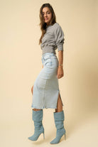 Crossover Midi Skirt