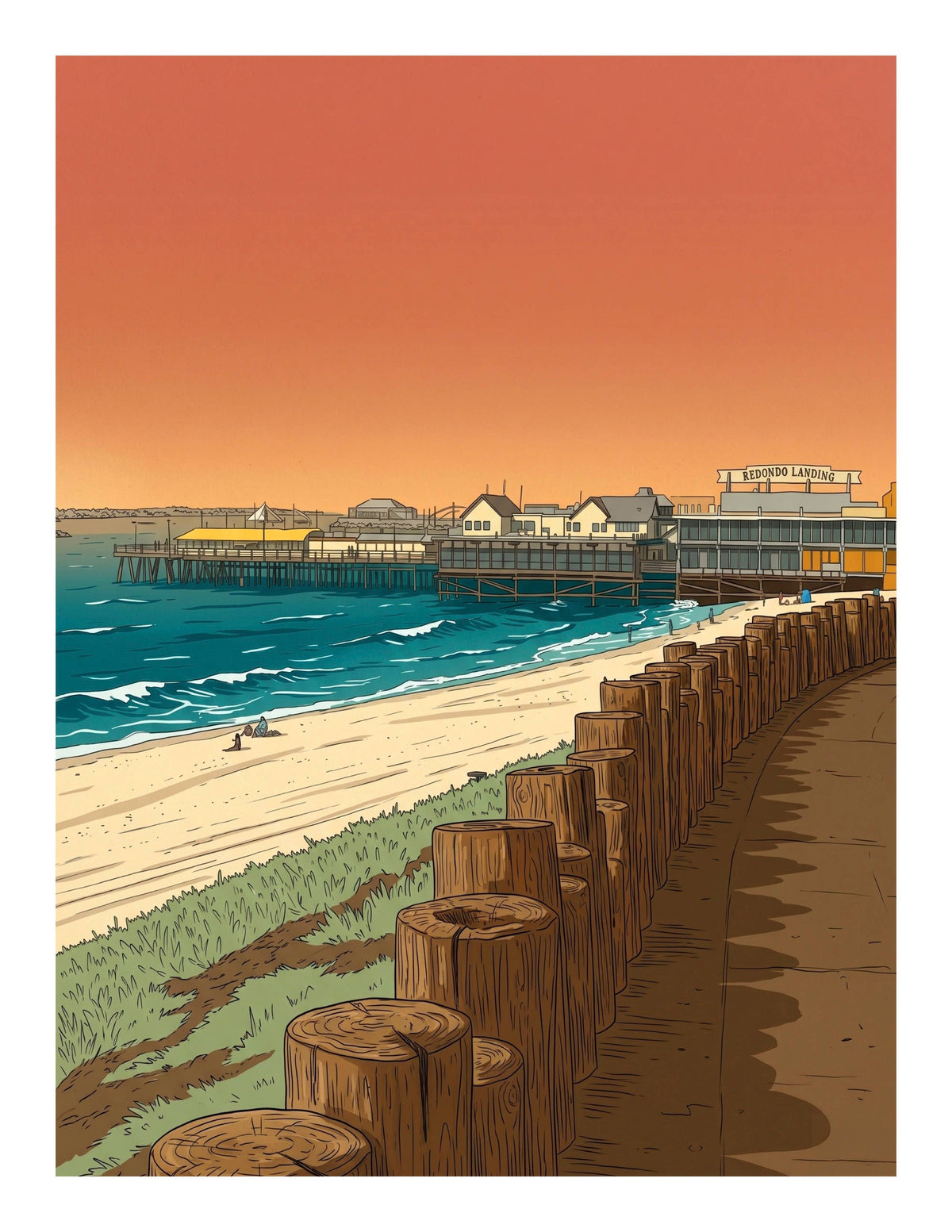 Redondo Beach Pier Print