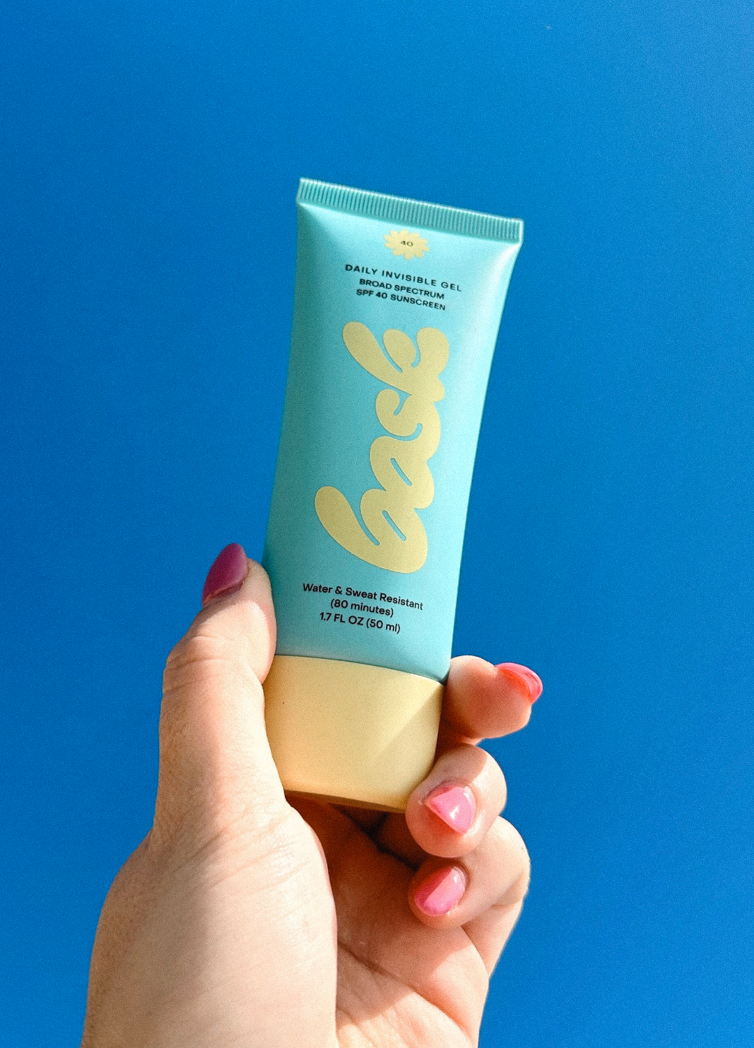 ask SPF 40 Daily Invisible Gel Sunscreen: Bottle of invisible gel sunscreen, epitome of lightweight protection.
