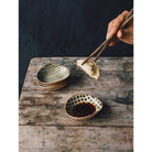 Unite Element Dipping Dishes set, stoneware with reactive glaze, sleek design.