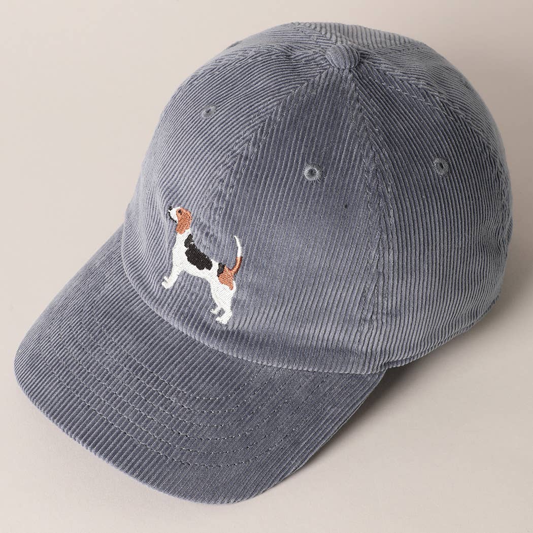 Bradley Beagle Corduroy Baseball Cap