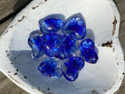 Glass Hearts in Rainbow Colors