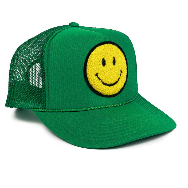 Smiley Patch Trucker Hat