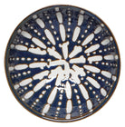 Pulse Pinch Bowls and Dipping Dishes - Set of 4, porcelain with vibrant blue and white stamped design.