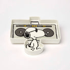 Snoopy pin dish featuring a boombox design, ideal for holding small items.