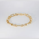 Tulip charm bracelet on a delicate chain
