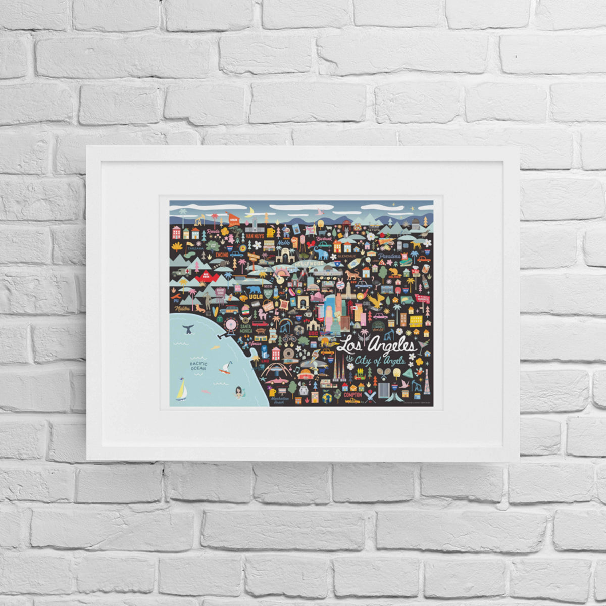 Los Angeles City Map Print