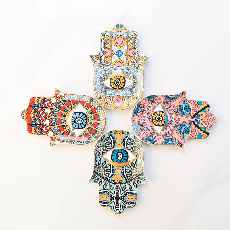 Evil Eye Dish - Vibrant Red