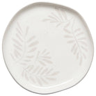 Grove Side Plate, 100% porcelain with flower design and beige color.