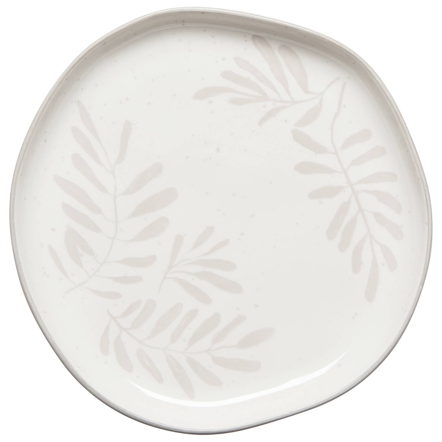 Grove Side Plate, 100% porcelain with flower design and beige color.