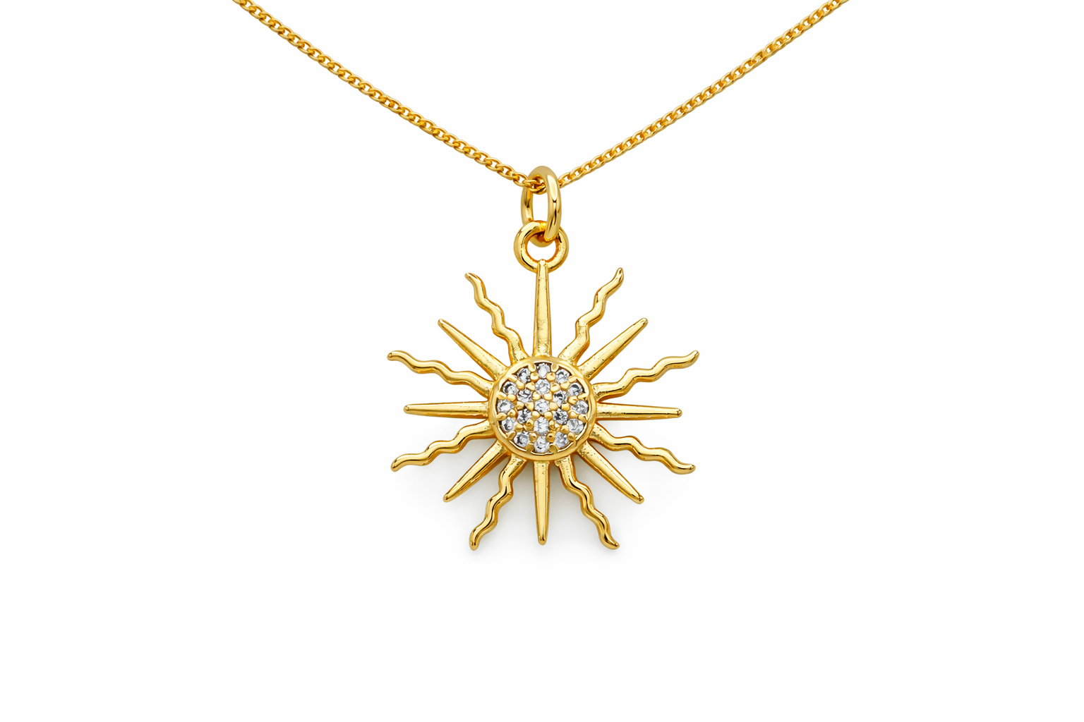 Crystal Sun Rays Necklace