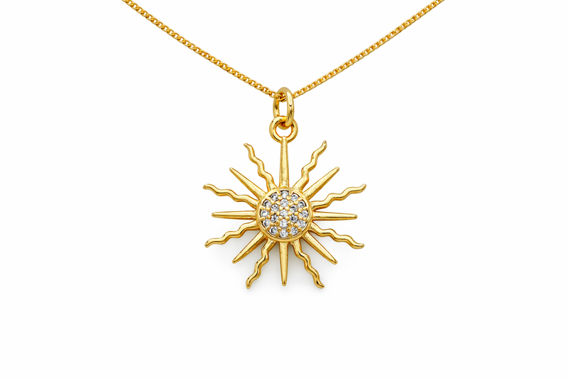 Crystal Sun Rays Necklace