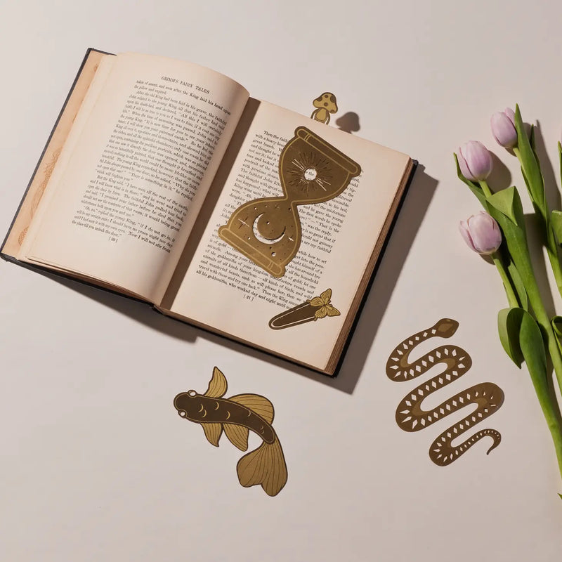 Metal Bookmark - Koi Fish - Exquisite bookmark featuring a detailed Koi Fish design for an artistic reading experience.