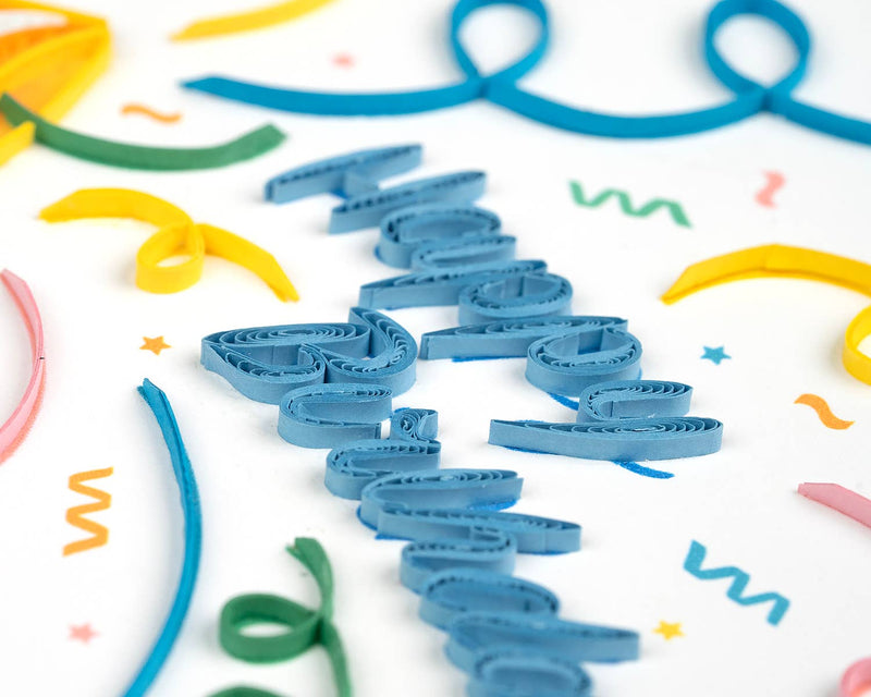 Quilled Birthday Confetti Card