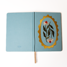 Daisy Frame embroidered hardbound notebook by Denik, alternate view