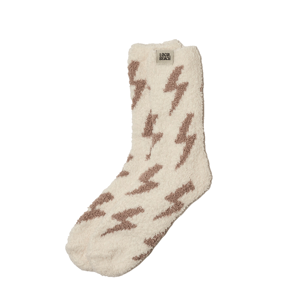 Lightning Bolt Cozy Socks