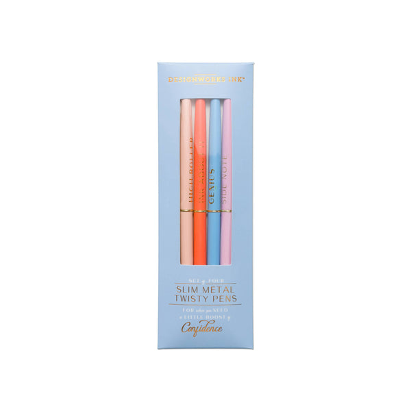 Twisty Slim Metal Pen Set