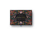 Playing card set with two floral-designed decks and gold accents in a decorative keepsake box.