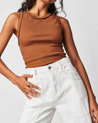 Ribbed Sleeveless Tank Top
