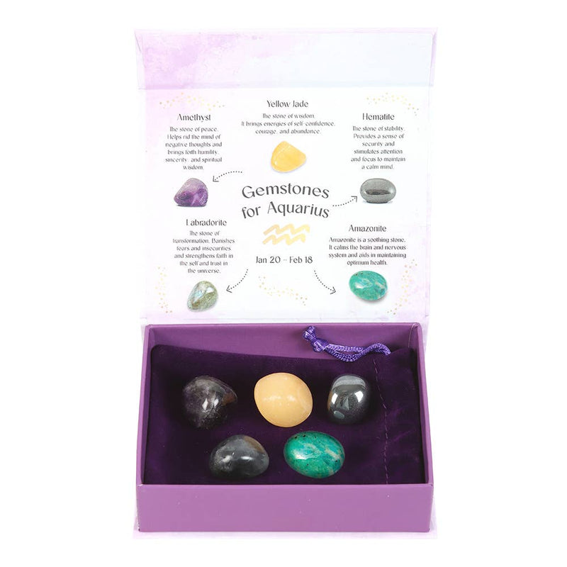 Aquarius Crystal Set - Amethyst, Aquamarine, and More