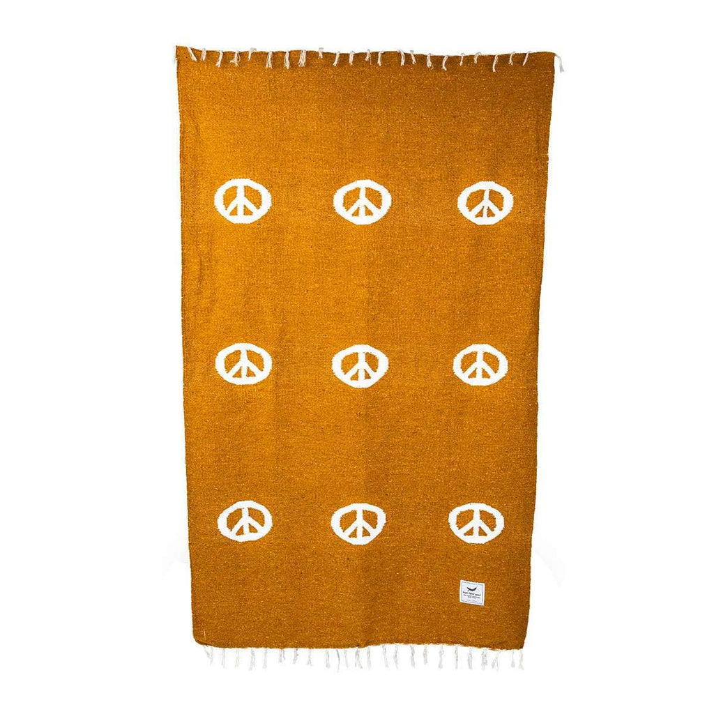 Peace Throw Blanket: Plush blanket with serene peace sign design, epitome of comfort and tranquility.