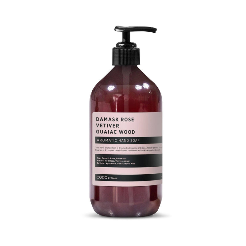 Damask Rose + Vetiver + Guaiac Wood Hand Soap
