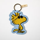 Embroidered Woodstock keychain in classic style, with Woodstock wearing sunglasses.