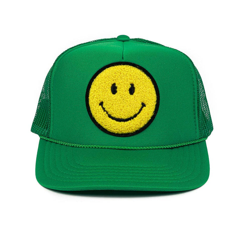 Smiley Patch Trucker Hat