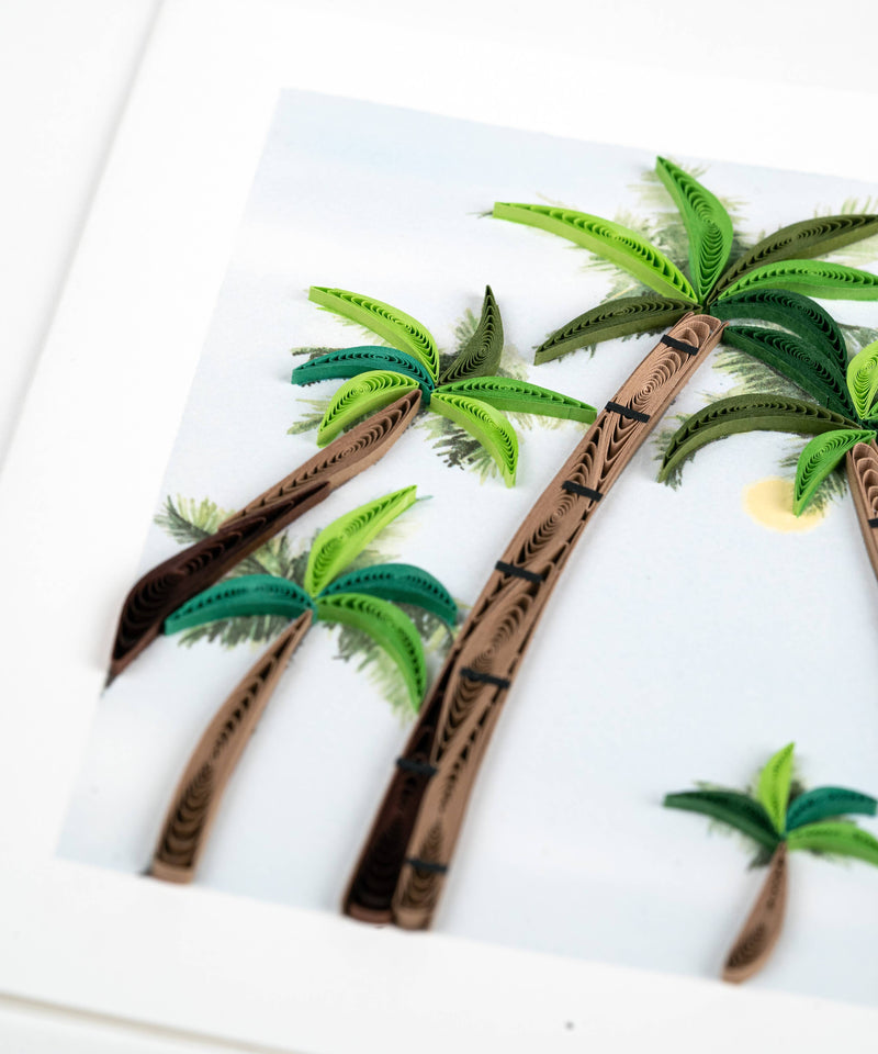 Quilled Palm Trees Card