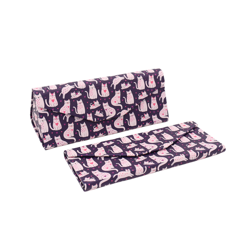 Lovely Cat Folding Glasses Case